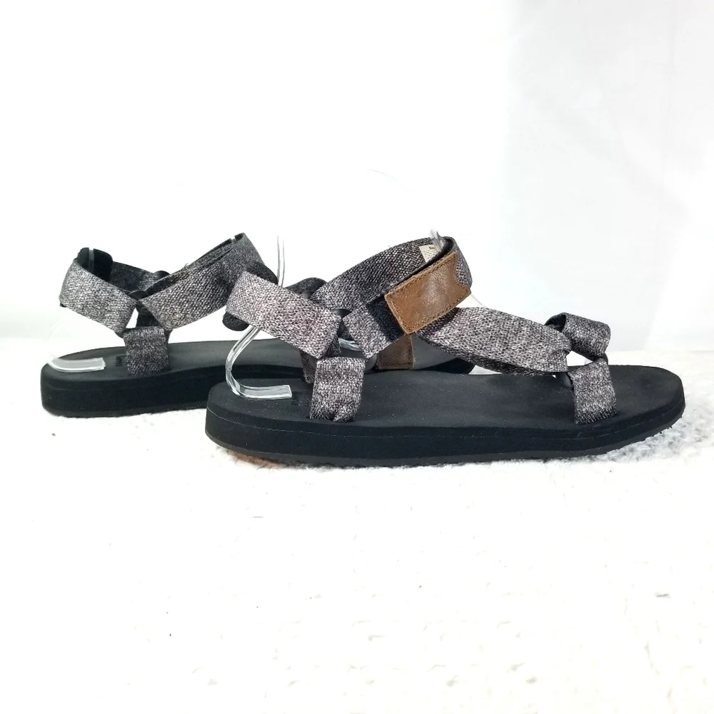 Roots Men's Gray Salt and Pepper Stappy Sandals
